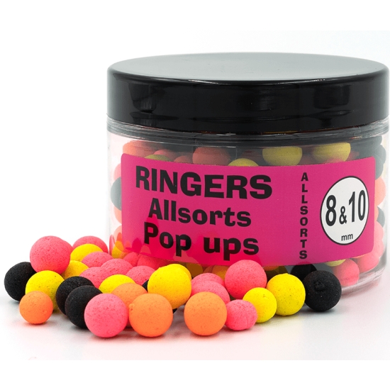 RINGERS Allsorts Popup Boilies 8mm & 10mm 60g